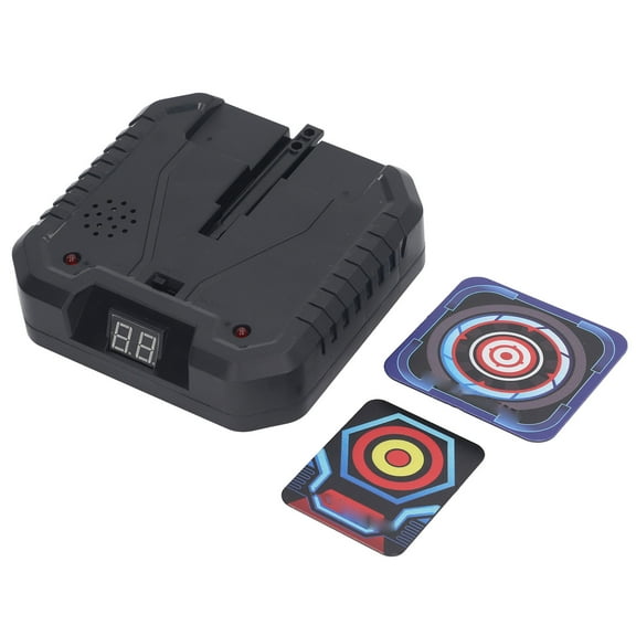 Electronic Scoring Dart Toy with Buttom Wheel Automatic Return Score Record Rotating Dartboard Toy for Kids