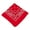RED, variant on Paisley Cotton Scarf Head Neck Bandana Square Red