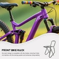 thumbnail image 3 of ELAYARD Black Aluminum Front Bike Rack with Mounting Bracket Compatible with Disc Brakes for Mountain and Road Bikes, 3 of 8