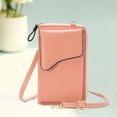 thumbnail image 3 of Monedero pequeño de material cuero para teléfono , bandolera bandolera Cartera para teléfono Bolsos ligeros para mujer - Rosa BLESIY bolso del teléfono celular, 3 of 8