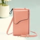 thumbnail image 3 of Monedero de cuero para teléfono , bandolera bandolera Cartera Rosa Zulema bolso del teléfono celular, 3 of 7
