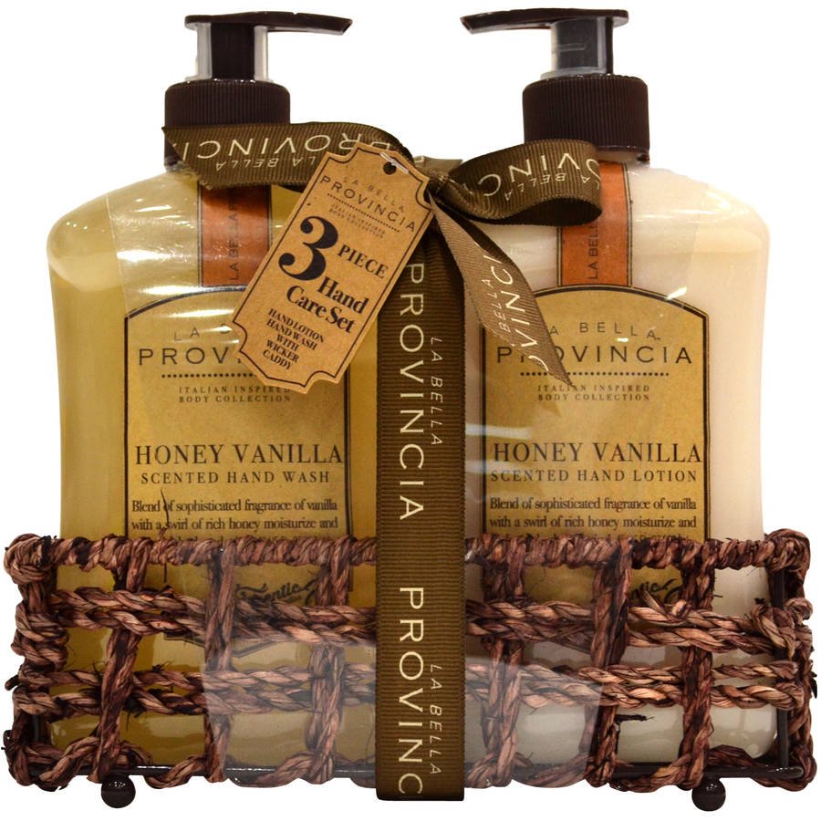 La Bella Provincia Honey Vanilla Scented Hand Care Set, 3 pc Walmart