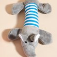 thumbnail image 4 of FNNMNNR Cute Plush Pet Toy for Dogs & Cats - Durable  Bite-Resistant Cartoon Animal Design with Embroidery Detail - Striped Duck  Pig  Elephant Shapes, 4 of 5