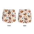 thumbnail image 5 of Vsdgher Forest Squirrel Nuts Print Women's Running Double Layer Shorts High Waisted with Pockets Elastic Yoga Workout Athletic Gym Sports, 5 of 8