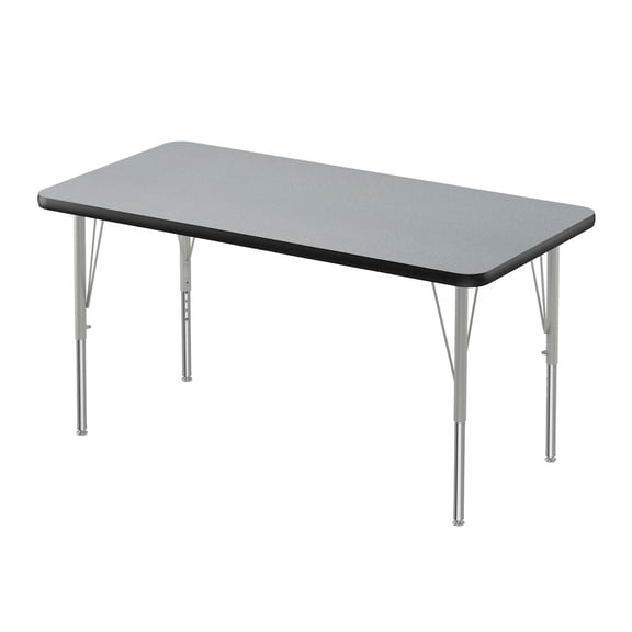 Correll 24"W Commercial Laminate Wood Top Activity Table in Gray Granite/Green
