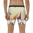 thumbnail image 2 of Men's Boxer Briefs, Christmas Card With Gnomes Soft and Breathable Mens Underwear Boxer Briefs With Widen Waist, 2 of 5