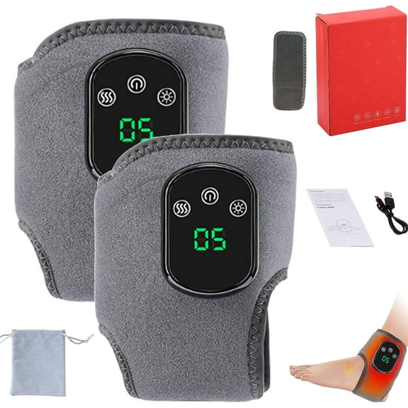 Emsence Triple Therapy Foot MassagerFoot, Portable Foot Renew Massager Customizable Massage, Heated, Wireless Foots Renew Massagers for Neuropathy for Home/Office/Travel(red)