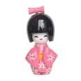 thumbnail image 4 of Muñeca geisha japonesa en miniatura, estatuilla, figura Kabuki, adorno folclórico coleccionable Rosa B, 4 of 9