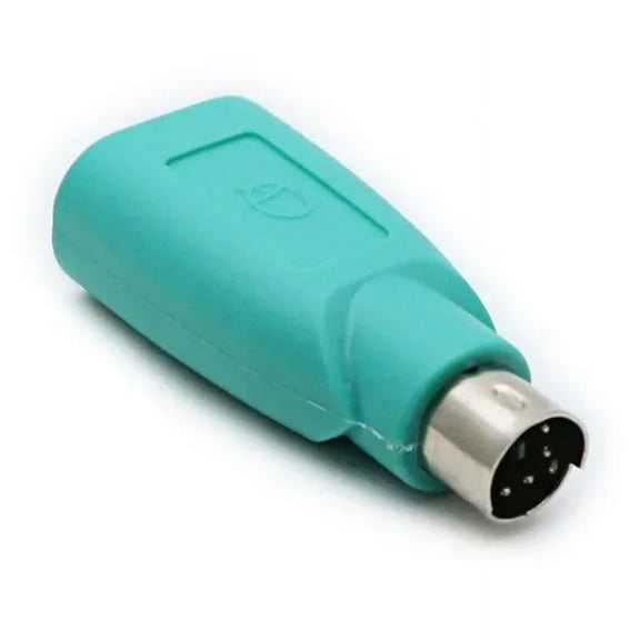 Green mouse logo  1pcs PS2 Male To USB Female Conversion Plug PS2 Male Round Head Mouse Keyboard Interface Converter Transmission