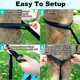thumbnail image 5 of SZHLUX Hamaca para Acampar Hamacas portátiles Dobles e Individuales con 2 Correas para árboles y Bolsa de Transporte Adjunta, Ideal para Exteriores, Interiores, Playa, Camping, Gris Claro/Azul Cielo, 5 of 5