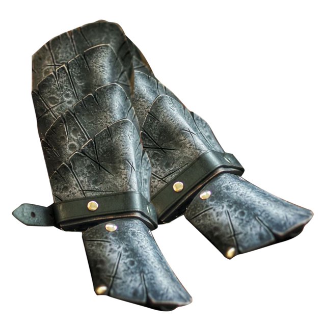 Brazalete De Guantelete Medieval, Brazalete Ancho De Cuero Artificial Para Hombre, Disfraz De Cosplay Eigraketly OD014888-02