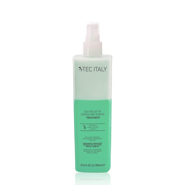 TEC ITALY Due Faccetta Giorno per Giorno Tratamiento 300 ml – Tratamiento para Cabello Maltratado en Dos Fases, Recupera Humectación, Suavidad y Manejabilidad, Uso Diario