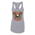thumbnail image 2 of Wild Bobby, Lead Follow or Get The Hell Out Of The Way MC 1969 Motorcycle Pop Culture Ladies Racerback Tank Top, Heather Grey, X-Large, 2 of 3