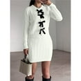 thumbnail image 5 of Fall Sweater Sets Skirt Sets Women 2 Piece Outfits Long Sleeve Top and Skirts Set Loungewear White S, 5 of 10