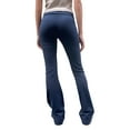 thumbnail image 3 of SAYOO Women Casual Pants, High Waist Stretchy Solid Slim Fit Trousers for Daily Street, 3 of 5