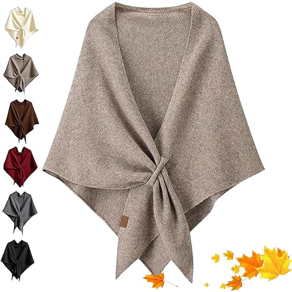 wonima44 Pickelect Scarf, Pickelect Women's Solid Color Scarf Shawl, Womens Cape Shawl for Women, Womens Elegant Shawl and Wraps