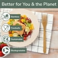 thumbnail image 6 of BambooMN Brand - Solid Bamboo Dinner Fork 8' - 10 Pcs, 6 of 7