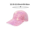 thumbnail image 4 of LINLIN Baseball Hat, Fashion Diamond Studded Baseball Cap Personality Rhinestone Cap Outdoor Sun Shade Cap for Men Women Peaked Cap Sports Cap, 4 of 4