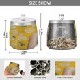 thumbnail image 3 of WOBOGO Lemonade Girl Ashtray with Lid Stainless Steel Smokeless Odorless Windproof for Home Bedroom Office Desk Patio Outdoor Balcony, 3 of 7