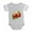 Heather Gray, variant on CafePress - Vic Strawberry - Cute Infant Baby Football Bodysuit