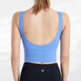 thumbnail image 6 of Sngxgn Women's Workout Sports Bras Training Fitness Running Yoga Crop Tank Top(Blue,L), 6 of 6