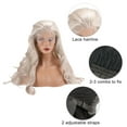 thumbnail image 6 of Unique Bargains Lace Front Wigs For Women 26" Gray Gold Tone Long Body Wave with Wig Cap, 6 of 6