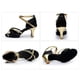 thumbnail image 3 of Zapatos de baile latino para niña, zapatos de satén con tacón medio, zapatos de baile de Tango para fiesta Wmkox8yii hfjk4458, 3 of 4