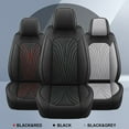 thumbnail image 4 of AOMSAZTO Front Car Seat Covers Fit for Nissan Titan 2009-2024 2025 Seat Covers Faux Leather Breathable and Waterproof Automotive Seat Covers Protector(2 PCS Front Seats,Black), 4 of 7