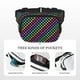 thumbnail image 5 of Fotbe Rainbow Hearts Cangurera Cuadrada con Estampado de Doble Capa, Bolsa de Cintura Ajustable Mini para Hombres y Mujeres, 5 of 9