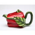 thumbnail image 3 of Hand Painted Ceramic Red Pepper Teapot 7.5"  Mom, 3 of 3