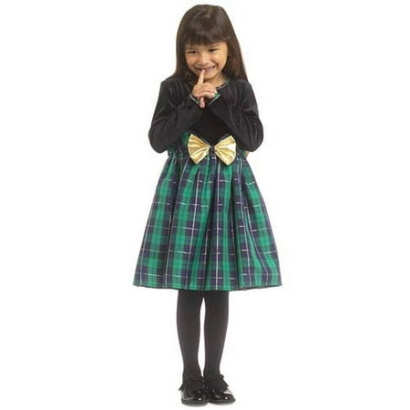 Rose Cottage Hunter Plaid Dress