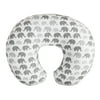 Boppy Nursing Pillow Cover Premium | Gray Elephants Plaid | Soft, Quick-Dry Microfiber Fabric| Fits Boppy Bare Naked, Original and Luxe Breastfeeding Pillow | Awake Time Only