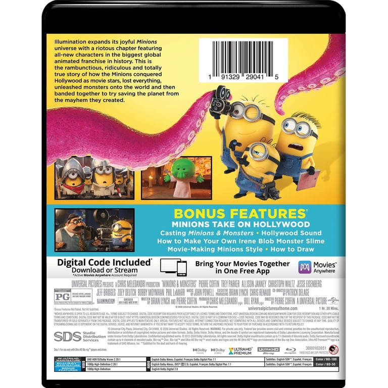 Minions & Monsters (4K Ultra HD + Blu-ray + Digital Copy), Kids