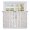 Blush Pink, Dust Gray, White, Pearl, variant on Teal Ombre Polka Dot Kitchen Curtain for Berdoom Living Room Cafe 72 Inch Length, Watercolor Modern Minimalist Tiers Curtains Light Filtering Drapes Rod Pocket Window Treatment 2 Panels 52"Wx72"L