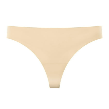 Holster Underwear Women Womens V String Panties Seamless Ice Silk Bikini Underwear For Women Low Waist Comfortable Breathable Pure Bottom Crotch For Girls Thong