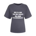 thumbnail image 3 of Camiseta de mujer Camisetas divertidas y lindas de manga corta Camiseta con estampado divertido Camiseta con estampado de letras Tops Blusa Regalo para mujeres OAVQHLG3B Store lin121212, 3 of 3