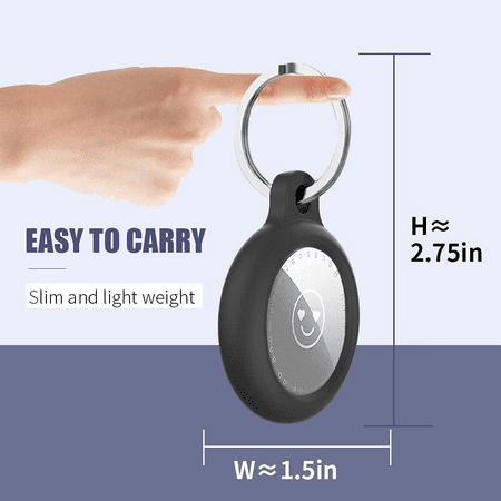 4 Pack AirTag Holder Compatible with Apple Air Tags 2021,Waterproof Case for Air Tag Protection,AirTags Keychain Accessories with Silicone Case for Airtags with Keychain