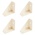 thumbnail image 1 of Visland 4 Pcs Équerres d'Angle Droit en Acier Laminé à Froid Équerres de Coin Renforcement en Acier à 90 Degrés Connecteurs de Meubles Résistants à la Rouille, 1 of 8