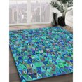thumbnail image 2 of Ahgly Company Indoor Rectangle Patterned Dark Turquoise Green Area Rugs, 8' x 10', 2 of 6