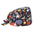thumbnail image 1 of VONKY Gourd Caps Nurse Durability Pure Color Button Professional Assorted Colors Tie Back Work Uniform Operating Hats L14, 1 of 4