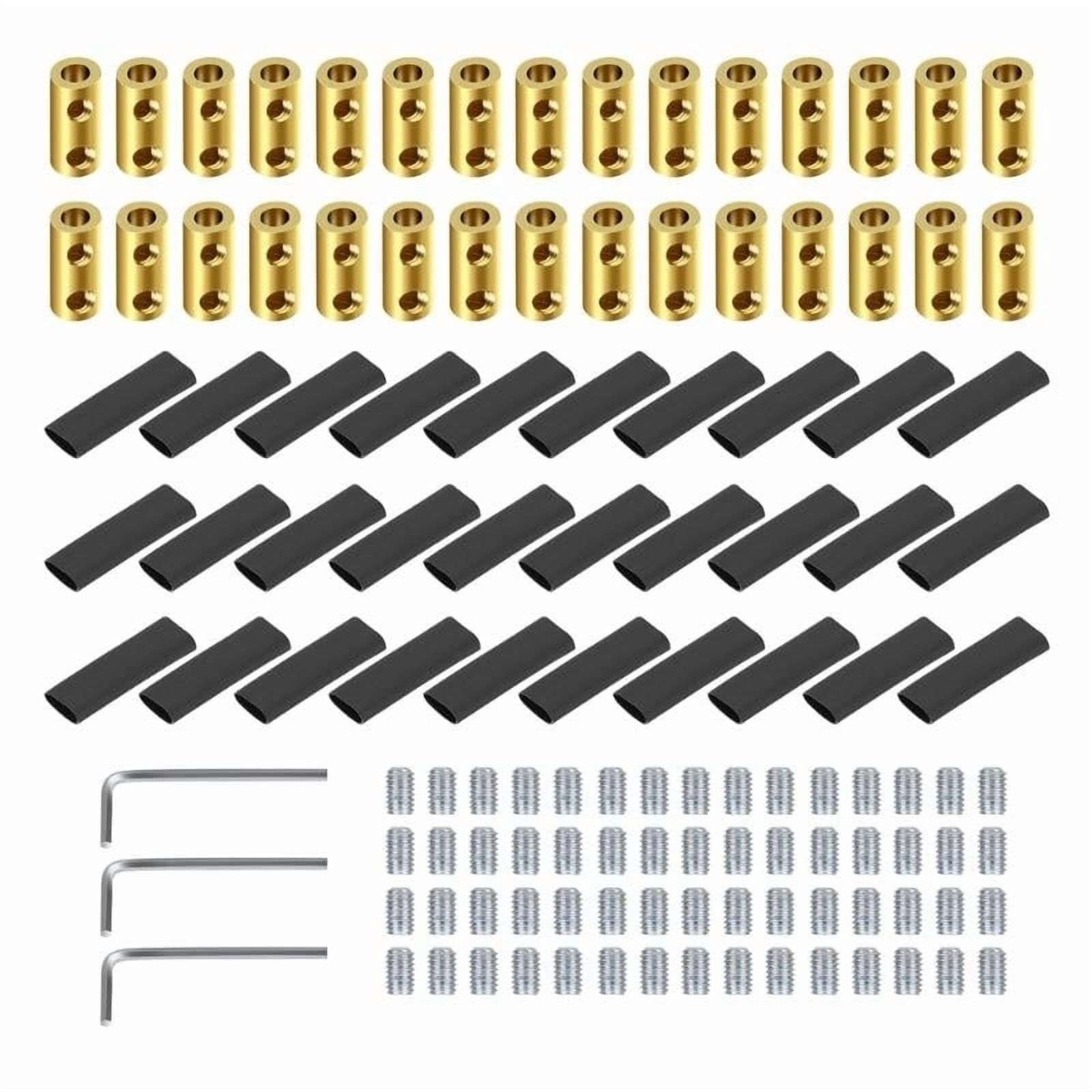 Multipurpose 30pcs 10 AWG Wire Butt Connectors Easy Insulated Straight Crimps for Efficient Electrical Connections