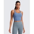 thumbnail image 2 of CRZ YOGA Butterluxe Racerback Sports Bras for Women Padded Y-Back Longline Workout Yoga Tops, 2 of 6