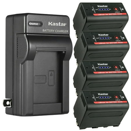 Image of Kastar NP-F780EXP Battery 4-Pack and AC Wall Charger Replacement for Sony MVC-FDR1 MVC-FDR3 PBD-D50 PBD-V30 PLM-100 PLM-50 PLM-A35 PLM-A55 Q002-HDR1 UPX-2000 NEX-EA50M NEX-FS100 NEX-FS700R Camera