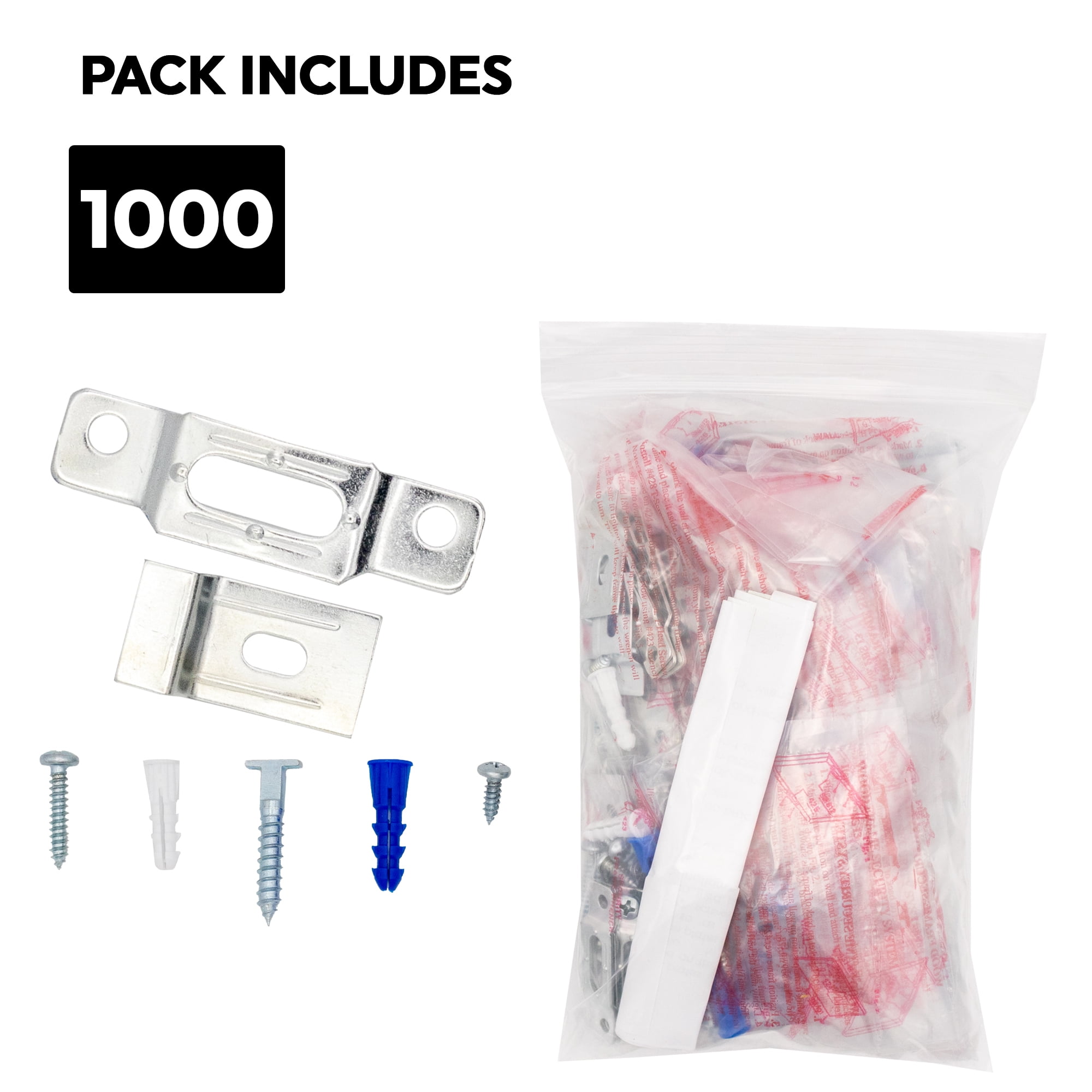 T-Lock security hangers locking hardware set for (1000) wood or metal picture...
