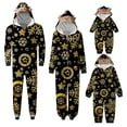 thumbnail image 4 of Odeerbi Matching Family Christmas Pajamas Sets Parent-Child Xmas Warm Hooded Jumpsuit Printed Home Wear Set Loungewear Sleepwear Jammies for Mom, 4 of 6
