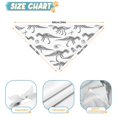 thumbnail image 6 of Dog Bandana 2 Pack,White Dinosaurs Skeletons Pattern Bandanas for Dogs,Cat Bandana,Small/ Large Dog Bandana 2 Size,Dog Bandanas, 6 of 6