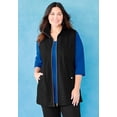 thumbnail image 2 of Catherines Women's Plus Size Suprema Studio Zip Front Vest, 2 of 6