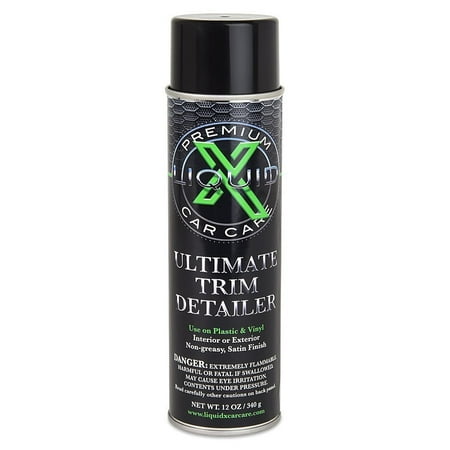 Liquid X Ultimate Trim Detailer for Plastic and Trim - Low Gloss Coating - 12oz Aerosol