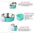 thumbnail image 3 of 12 Pcs Crate Bowls Bulk Puppy Dog Bowls for Kennel Removable Stainless Steel Crate Water Bowl Kennel Hanging Food Feeders Coop Cup for Cat Puppy Rabbit Birds Ferret Guinea Pigs, 3 of 7