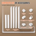 thumbnail image 6 of VEVOR Mini Split Line Set Cover 3-inch W 17.6Ft L, PVC Decorative Pipe Line Cover For Air Conditioner with 4 Straight Ducts & Full Components Easy to Install, Paintable for Heat Pumps, White, 6 of 9